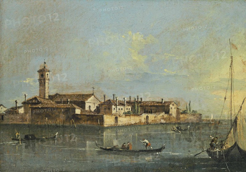 Isola del Lazzaretto Vecchio, Second Half of the 18th cen. Creator: Guardi, Francesco (1712-1793).