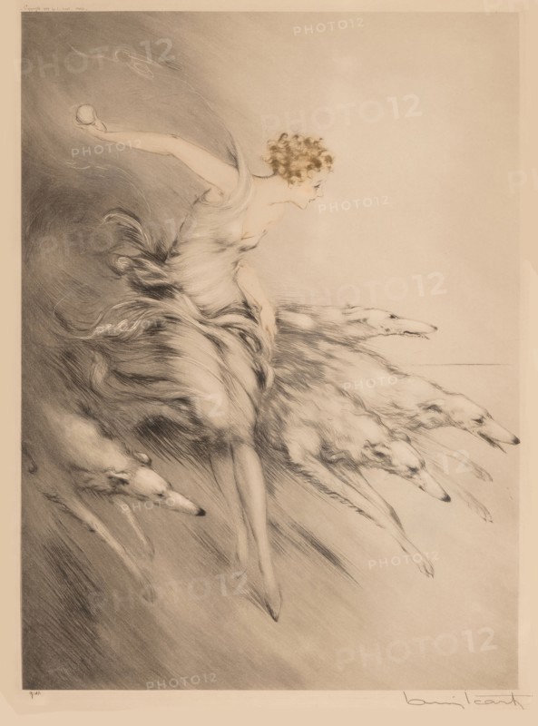 L'élan, 1928. Creator: Icart, Louis Justin Laurent (1888-1950).