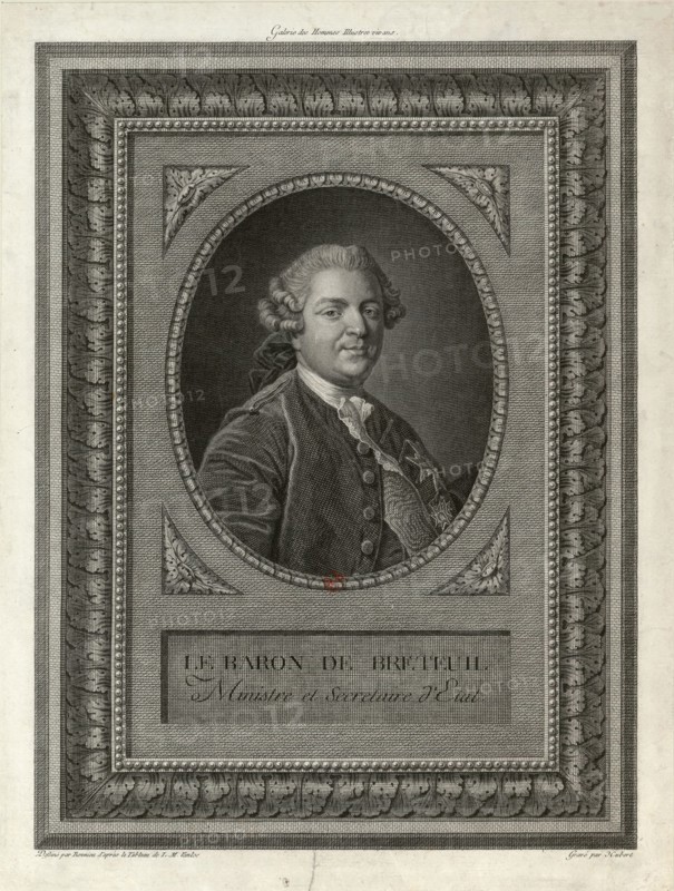 Louis Charles Auguste Le Tonnelier, Baron de Breteuil (1730-1807). Creator: Hubert, François (1744-1809).