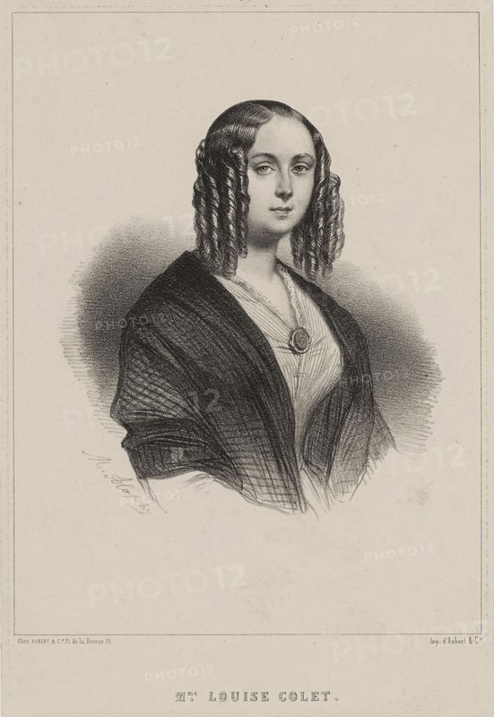 Louise Colet, 1843. Creator: Alophe, Marie-Alexandre Menut (1812-1883).