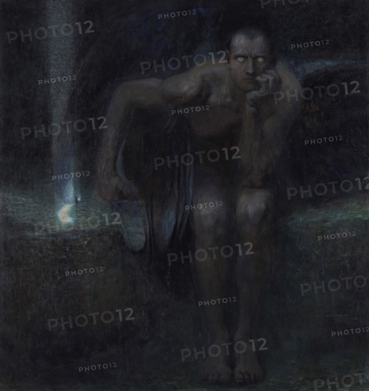 Lucifer, 1891. Creator: Stuck, Franz, Ritter von (1863-1928).