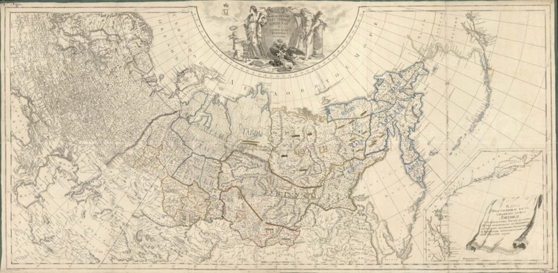 Map of the Russian Empire Divided Into Forty-One Governments, 1796. Creator: Wilbrecht (Wildbrecht), Alexander (1757-1823).
