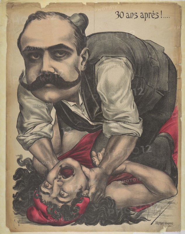 Musée des Horreurs (Gallery of Horrors): Alfred Dreyfus  , 1899. Creator: Lenepveu, Victor (active End of 19th century).