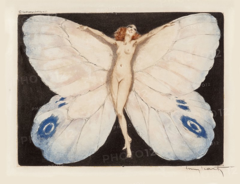 Open Wings, 1936. Creator: Icart, Louis Justin Laurent (1888-1950).