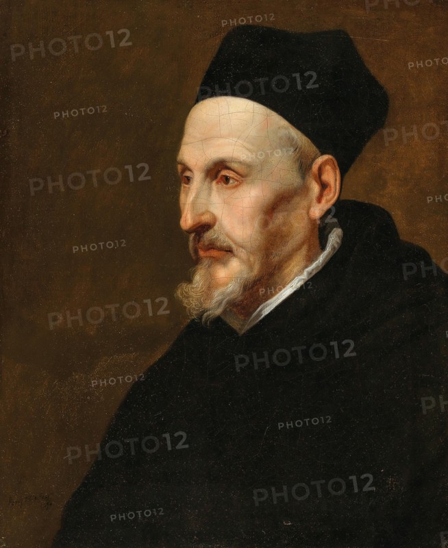 Portrait of Anthonius Triest (1576-1657), bishop of Bruges and Ghent , 1650. Creator: Thijs, Pieter (1624-1677).