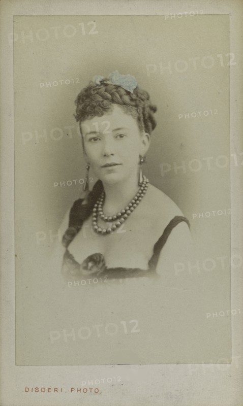 Portrait of Cora Pearl (1836-1886), ca 1865. Creator: Disdéri, André Adolphe-Eugène (1819-1889).