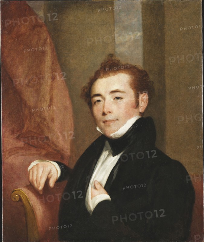 Portrait of George Brown, father of the painter John Lewis-Brown, 1825. Creator: Stuart, Gilbert (1755-1828).
