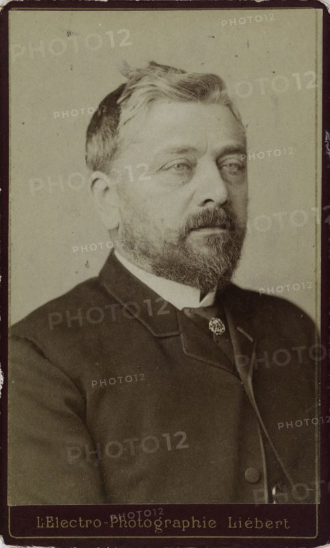 Portrait of Gustave Eiffel (1832-1923), ca. 1886-1890. Creator: Liébert, Alphonse (1827-1913).