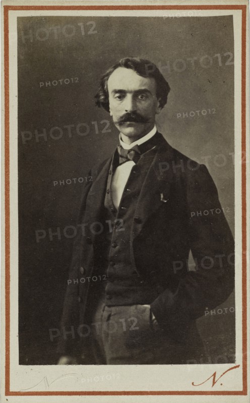 Portrait of Jean-Léon Gérôme (1824-1904), c. 1870. Creator: Photo studio Nadar.