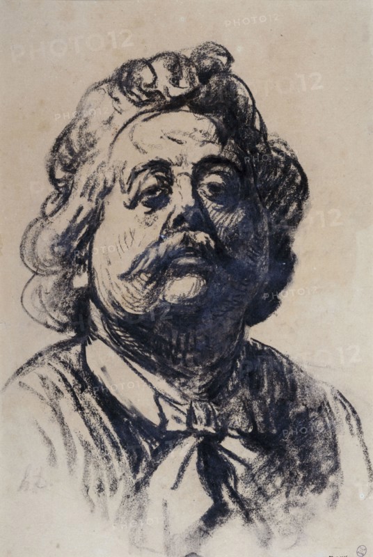 Portrait of Pierre Carrière-Belleuse (1851-1933), c. 1890. Creator: Daumier, Honoré (1808-1879).