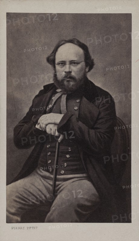 Portrait of Pierre-Joseph Proudhon (1809-1865), ca 1860. Creator: Petit, Pierre (1598-1677).