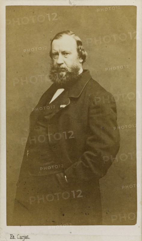 Portrait of the artist Constant Troyon (1810-1865), Early 1860s. Creator: Carjat, Étienne (1828-1906).