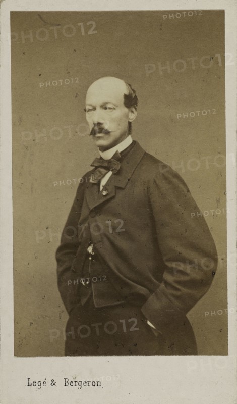 Portrait of the composer Alexandre Batta (1816-1902), c. 1880. Creator: Photo studio Legé & Bergeron.