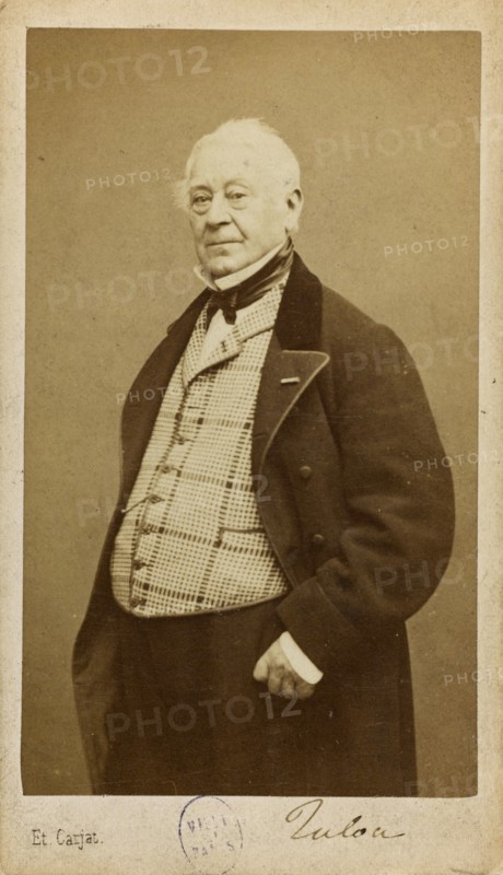 Portrait of the composer and flautist Jean-Louis Tulou (1786-1865), ca 1860. Creator: Carjat, Étienne (1828-1906).