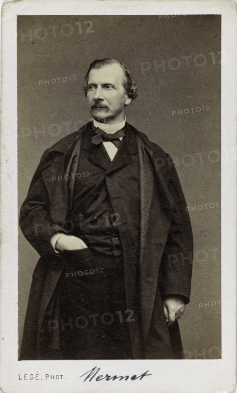Portrait of the Composer Auguste Mermet (1810-1889). Creator: Legé, Georges-Mathurin (active 1860-1880).