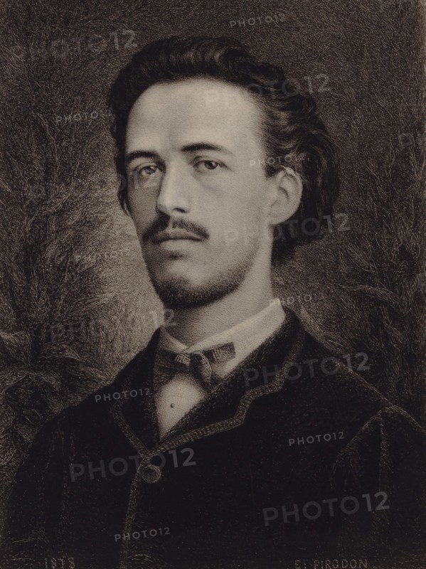 Portrait of the composer Benjamin Godard (1849-1895), 1878. Creator: Pirodon, Eugène Louis (1824-1908).