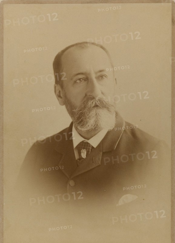 Portrait of the composer Camille Saint-Saëns (1835-1921). Creator: Photo studio J. Lacroix.