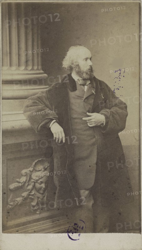 Portrait of the composer Félicien David (1810-1876), 1861. Creator: Anonymous.