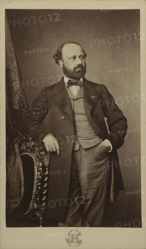 Portrait of the composer François Bazin (1816-1878), ca 1760. Creator: Hanfstaengl, Erwin (1837-1905).