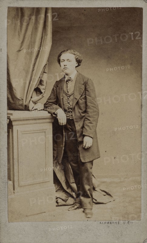 Portrait of the composer Louis Diémer (1843-1919), c. 1875. Creator: Photo studio Alphonse & Cie.