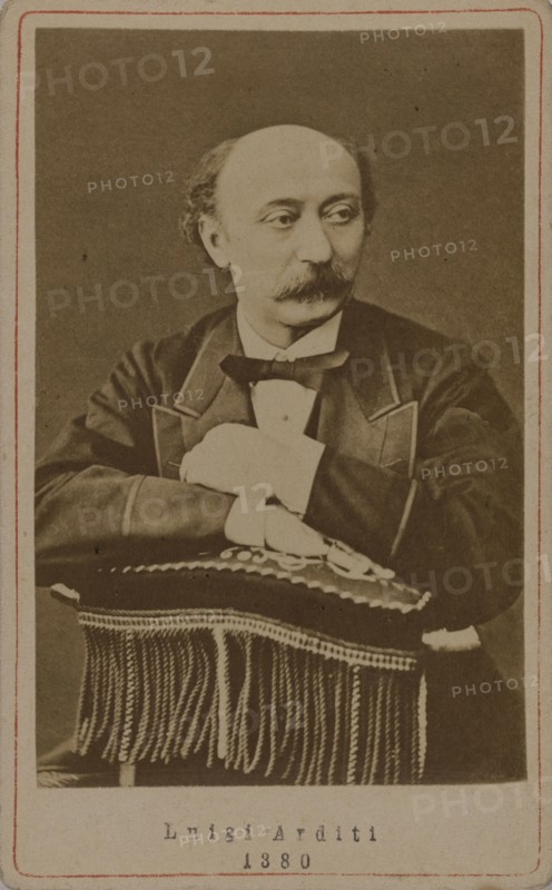 Portrait of the composer Luigi Arditi (1822-1903), 1880. Creator: Anonymous.