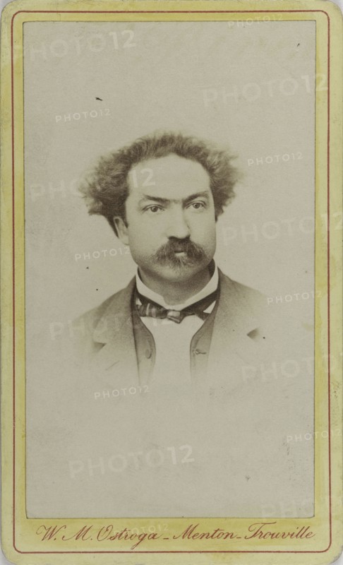 Portrait of the composer Robert Planquette (1848-1903), c. 1880. Creator: Photo studio W.M. Ostroga, Menton  .