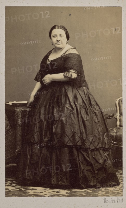 Portrait of the opera singer Marietta Alboni (1826-1894) , 1862. Creator: Disdéri, André Adolphe-Eugène (1819-1889).