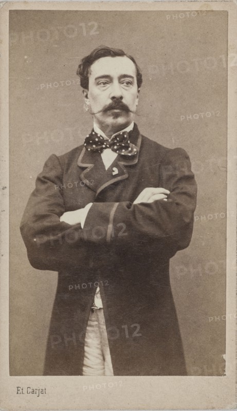 Portrait of the painter Alfred Stevens (1828-1906), c. 1870. Creator: Carjat, Étienne (1828-1906).