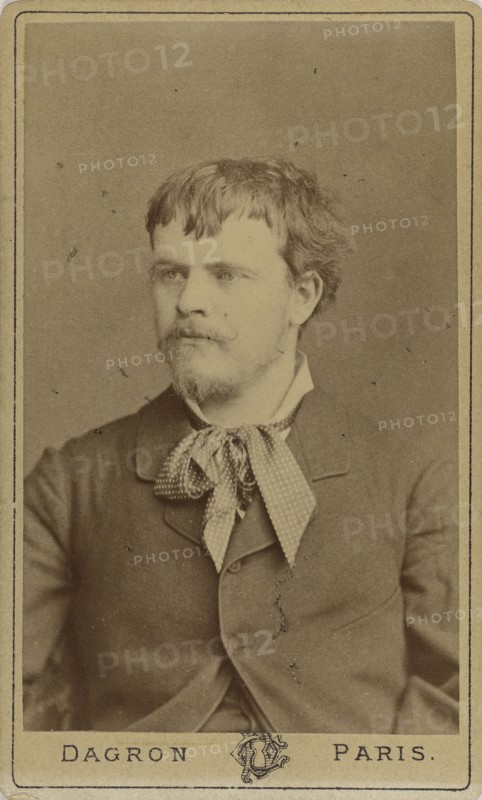 Portrait of the painter Jules Bastien-Lepage (1848-1884), c. 1875. Creator: Dagron, Prudent René-Patrice (1819-1900).