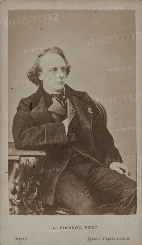 Portrait of the pianist and composer Henry Litolff (1818-1891) . Creator: Photo studio Mayer & Pierson.