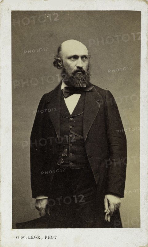 Portrait of the pianist and composer Louis Lacombe (1818-1884). Creator: Legé, Georges-Mathurin (active 1860-1880).