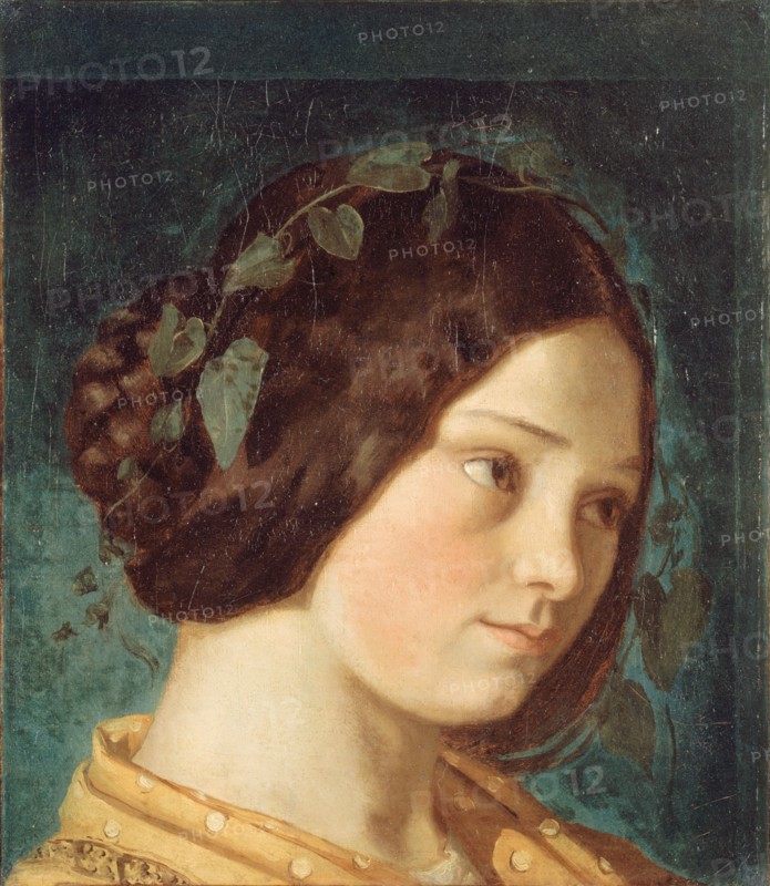 Portrait of Zélie Courbet, ca 1842. Creator: Courbet, Gustave (1819-1877).
