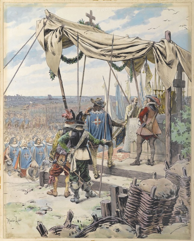 Richelieu Before the Battle, c. 1900. Creator: Leloir, Maurice (1853-1940).