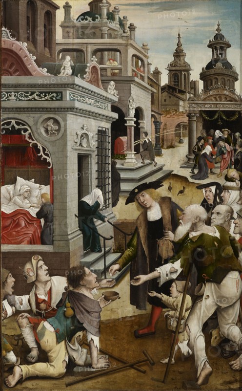 Scene from the life of Saint Roch, 1517. Creator: Orley, Everaert (Everard), van (c. 1490-1527).