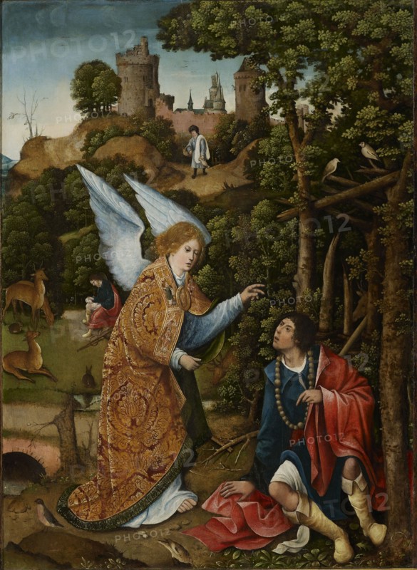 Scene from the life of Saint Roch, 1517. Creator: Orley, Everaert (Everard), van (c. 1490-1527).