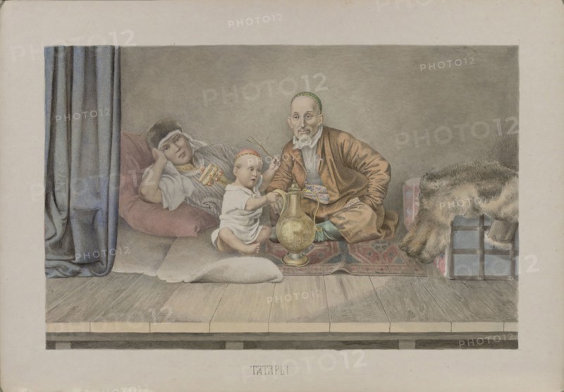 Tatars, 1862. Creator: Znamensky, Mikhail Stepanovich (1833-1892).