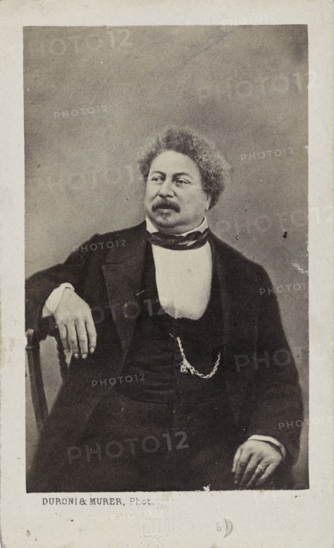 The author Alexandre Dumas père (1802-1870), 1870. Creator: Photo studio Duroni & Murer.
