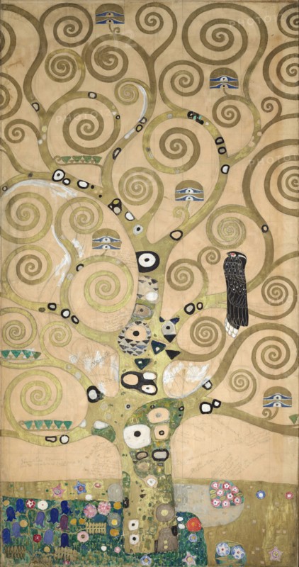 The Stoclet Frieze, Detail: The Tree of Life , 1905-1909. Creator: Klimt, Gustav (1862-1918).