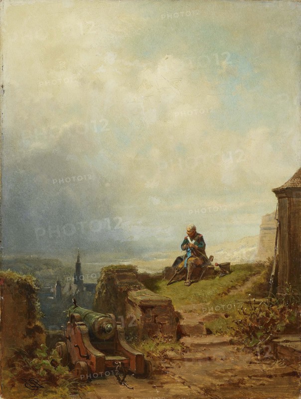 The Veteran, c. 1870. Creator: Spitzweg, Carl (1808-1885).