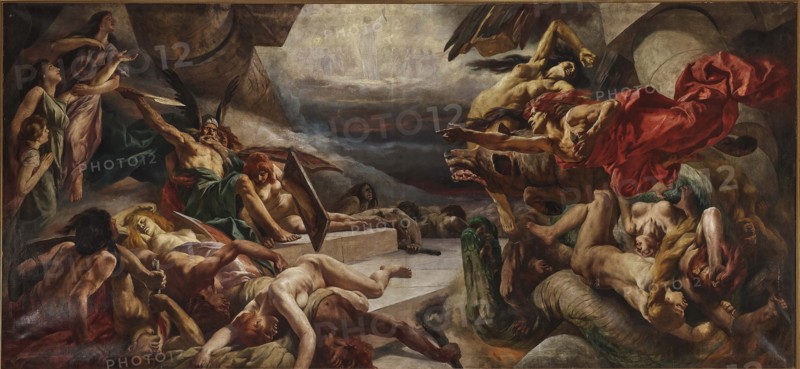 Valhalla's Downfall. Creator: Roeber (Röber), Fritz (Friedrich) (1851-1924).