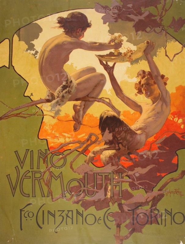 Vermouth Cinzano , 1901. Creator: Hohenstein, Adolfo (1854-1928).
