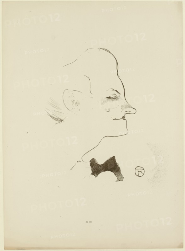 Yvette Guilbert, 1893. Creator: Toulouse-Lautrec, Henri, de (1864-1901).