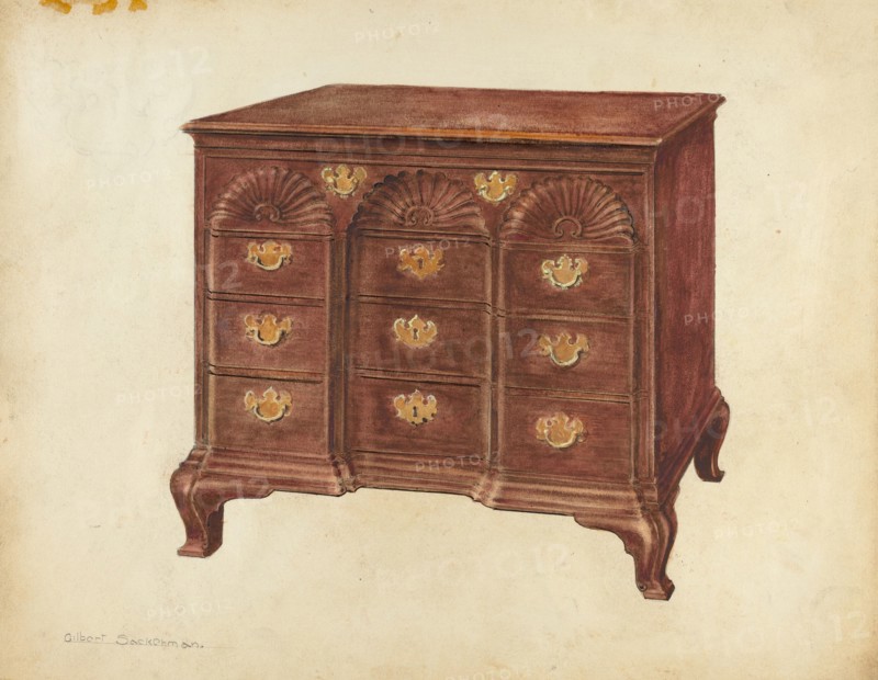 Chest of Drawers, c. 1937. Creator: Gilbert Sackerman.