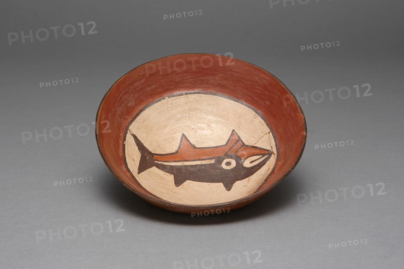 Plate Depicting a Fish, Shark, or Whale, 180 B.C./A.D. 500. Creator: Unknown.