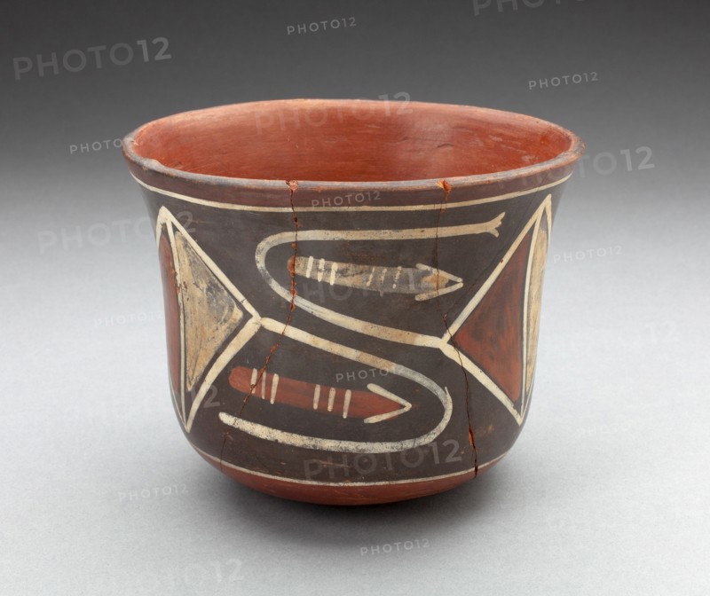 Cup with Diamond-Shape Geomeric Motifs, 180 B.C./A.D. 500. Creator: Unknown.