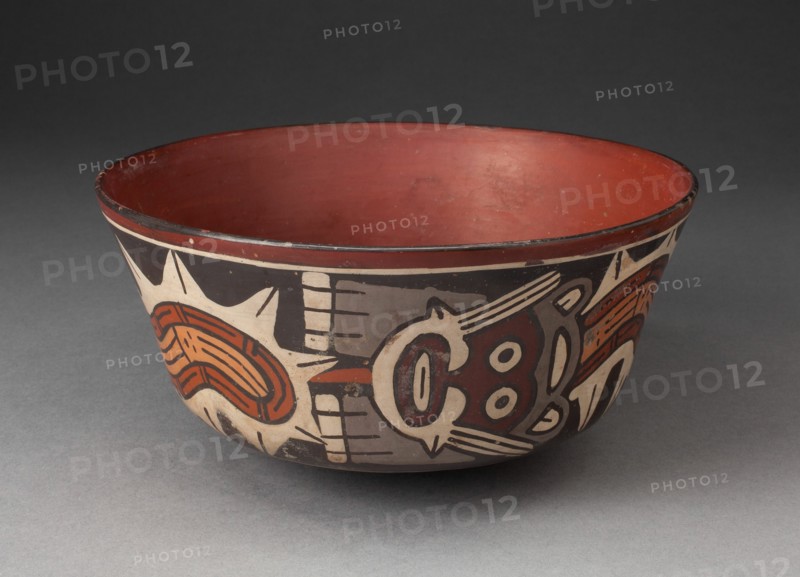 Bowl Depicting Composite Feline and Serpent, 180 B.C./A.D. 500. Creator: Unknown.