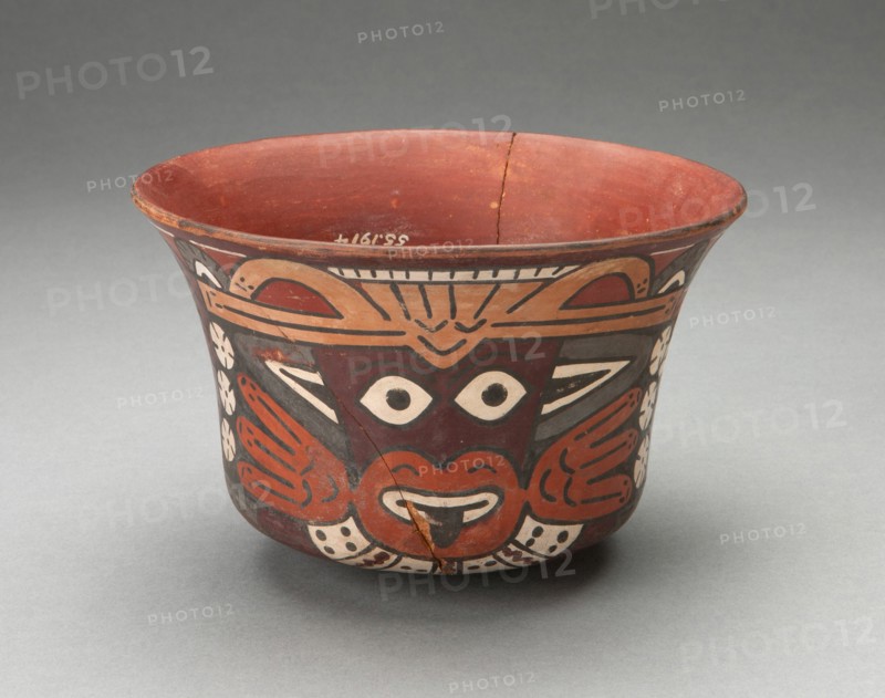 Bowl Depicting Costumed Ritual Performer, 180 B.C./A.D. 500. Creator: Unknown.