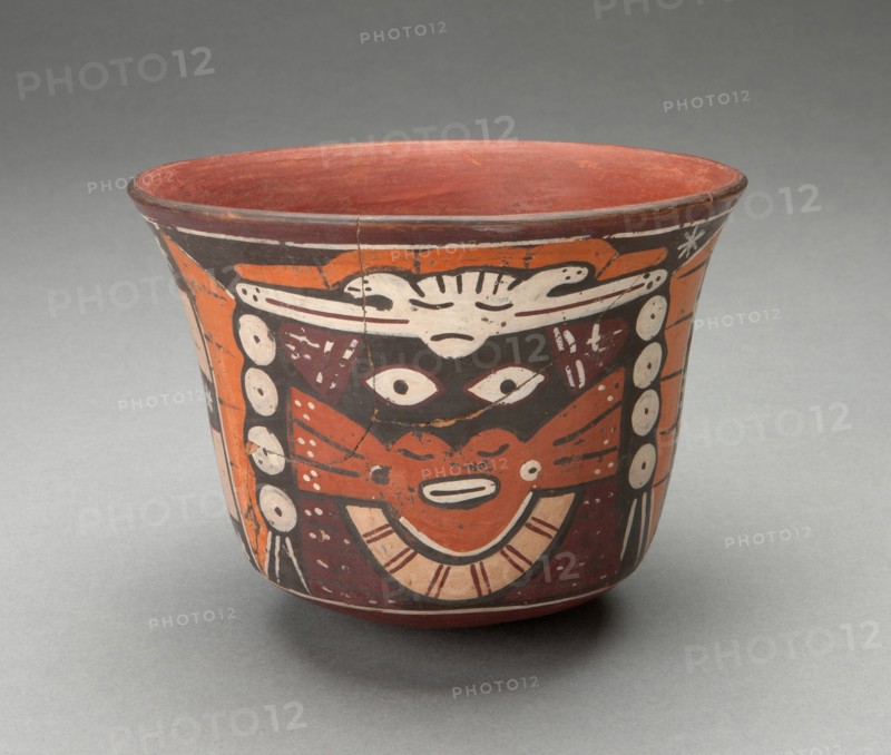 Bowl Depicting Costumed Ritual Performer, 180 B.C./A.D. 500. Creator: Unknown.