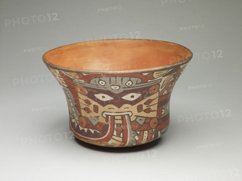 Small Bowl Depicting Costumed Ritual Performer, 180 B.C./A.D. 500. Creator: Unknown.