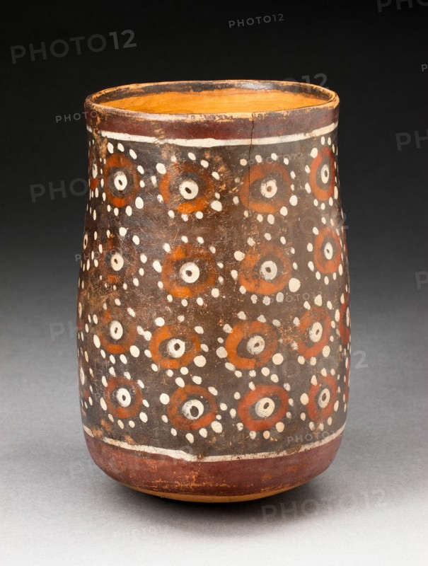 Beaker with Repeated Circular Motif, 180 B.C./A.D. 500. Creator: Unknown.